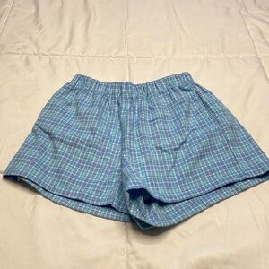 Brandy Melville Blue Gingham Shorts